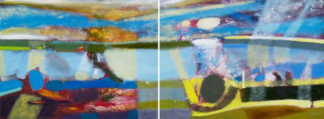 Such Views II, oil on canvas, 60 x 160 cm (diptych), 2013