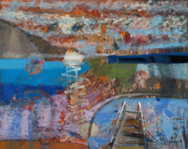 The Grey Island, oil on canvas, 120 x 150 cm, 2010