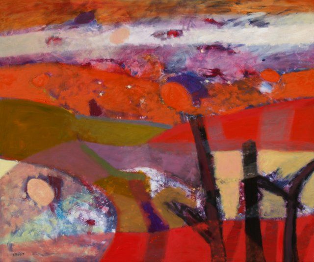 Evening, oil on canvas, 100 x 120 cm, 2015