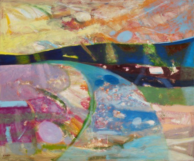 Brzask, olej na płótnie, 100 x 120 cm, 2016